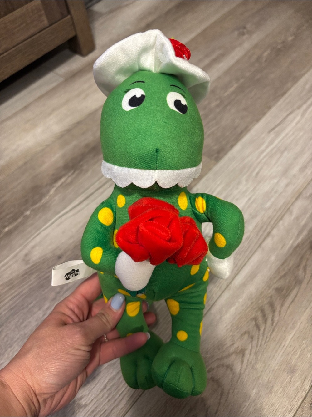 Dorothy the Dinosaur plush from the Wiggles